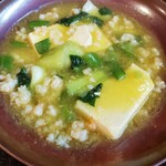 源烹輪 - 叩き海老と豆腐の荒塩炊き