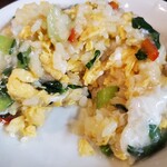 源烹輪 - 海鮮三種のあんかけ福建炒飯