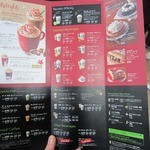 スターバックス・コーヒー - 手渡されたメニュー。