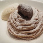 コントワール ミサゴ - 自家製モンブラン、アールグレイのアイスクリームと1