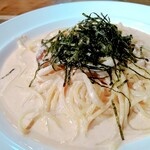 Rakuichi Rakuza - 明太子とイカのクリームスパゲティー