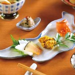 Niigata delicacy obanzai platter