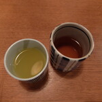島ごはん - シークアーサージュースとジャスミン茶