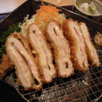 Tonkatsu Katsugen - チキンチーズかつ(定食1,180円)