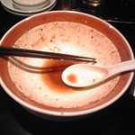 ちょもらんま酒場 - 紅麻辣担々麺完食（2012/12）