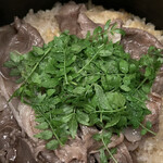 旬菜 おぐら家 - 仙台牛と山椒の炊き込みご飯