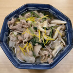 旬菜 おぐら家 - 石見ボークのみぞれポン酢