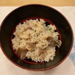 旬菜 おぐら家 - 仙台牛と山椒の炊き込みご飯