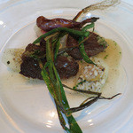 ラ・ブランシュ - 山形産和牛バヴェットのステーキ、麦のソース