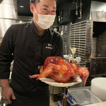 蓮心 - 出来立ての脆皮鶏♪