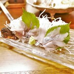 旅館三治郎 - 岩魚のお造り