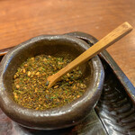 ちづる庵 - 鴨南蛮かけそばの薬味