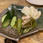炭焼呑処 うまとら - 旬野菜のわさび漬け