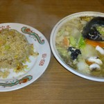 八宝亭 - 五目そば\480 + ヤキメシ小\380 = \860也