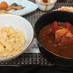 古仙 - ウニご飯と伊勢海老赤出汁