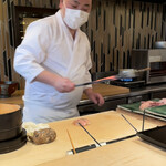 登喜和鮨 - 真っ赤な鉄串を