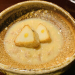 おみ乃 - ・海老芋揚げと白味噌仕立てのそぼろ餡