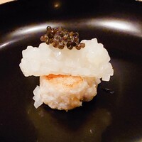 京 静華 - 蓮根もち・剣先イカタルト・キャビア