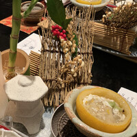 銀座米料亭 八代目儀兵衛 - 稲穂も食べられる！ポップコーンみたいで美味しかった！