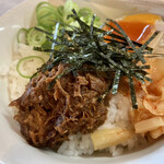 黄昏タンデム - この繊維感が良いのです。キムチや玉子とも良く合います