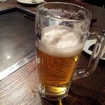 Tsukishima Monja Montama - 生ビール（2時間飲み放題1,480円）