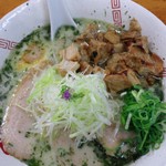 らーめん弥七 - 塩（しそ入り）チャーシューメン(2012/12)