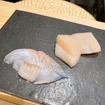 鮨処 やまと - お刺身。ホタテがプルプルでした