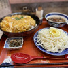 まごころ　手と手 - 淡路どりの親子丼（大盛り）＋宗田そうめん（豚となすのつけ麺仕立て）