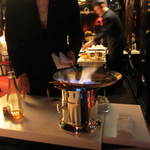 銀座 レカン - 最後にコニャックでフランベされました。
