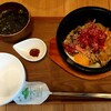 ハネルカフェ - 料理写真:ランチＢセット  ( 牛カルビ石焼ビビンバ  タレ )