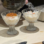 船橋 寿司 天 - ズワイ蟹小丼いくら掛け