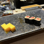 船橋 寿司 天 - 玉子　蒸してるからプリンのよう！