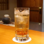 日本料理 幸庵 - 自家製梅酒ソーダ割り
