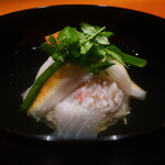 日本料理 幸庵 - 蟹だらけ真薯椀アップ