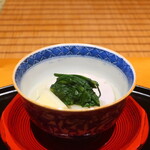 日本料理 幸庵 - 海老芋、下仁田ねぎ、淀大根、菊菜の煮物