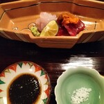 あら、雲丹、マグロ、