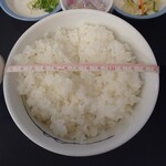 松屋 - 定番朝定食（納豆選択）360円　お茶碗の直径14cm