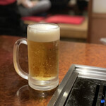 焼肉 白雲台 - 生ビール
