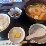 六兵衛 - 味噌煮込みうどん定食♪