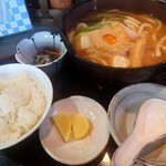 六兵衛 - 味噌煮込みうどん定食♪