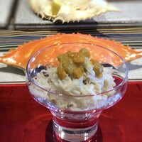 日本料理 TOBIUME - ◆豊前　「仮面の告白」・・渡り蟹（若松）の飯蒸し