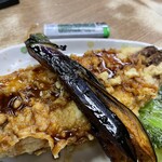 豊野丼 - 秋刀魚と野菜と骨せんべい