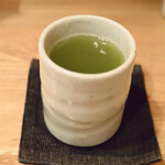 千代娘 - 最後は温かい緑茶で締めました