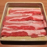 Shabu Shabu Onyasai Tonkatsu Katsuken - 三元豚カルビ