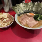 ラーメン 三七十家 - キャベチャー＋ラーメン三七十盛り