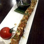 ダバ インディア - マトンシークカバブ＝ジューシーな粗挽きマトンの串焼き　840円（2012/12/22）