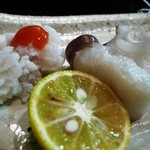 萌えぎ - 鱧落とし、水タコ