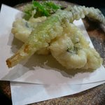 萌えぎ - 鱧と夏野菜の天ぷら