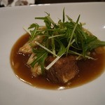 中国料理 丹甫 - アンコウとアン肝の炒めものです