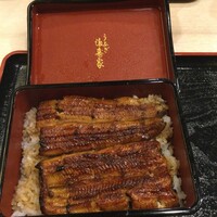 満寿家 - うな重 きも吸、お新香付